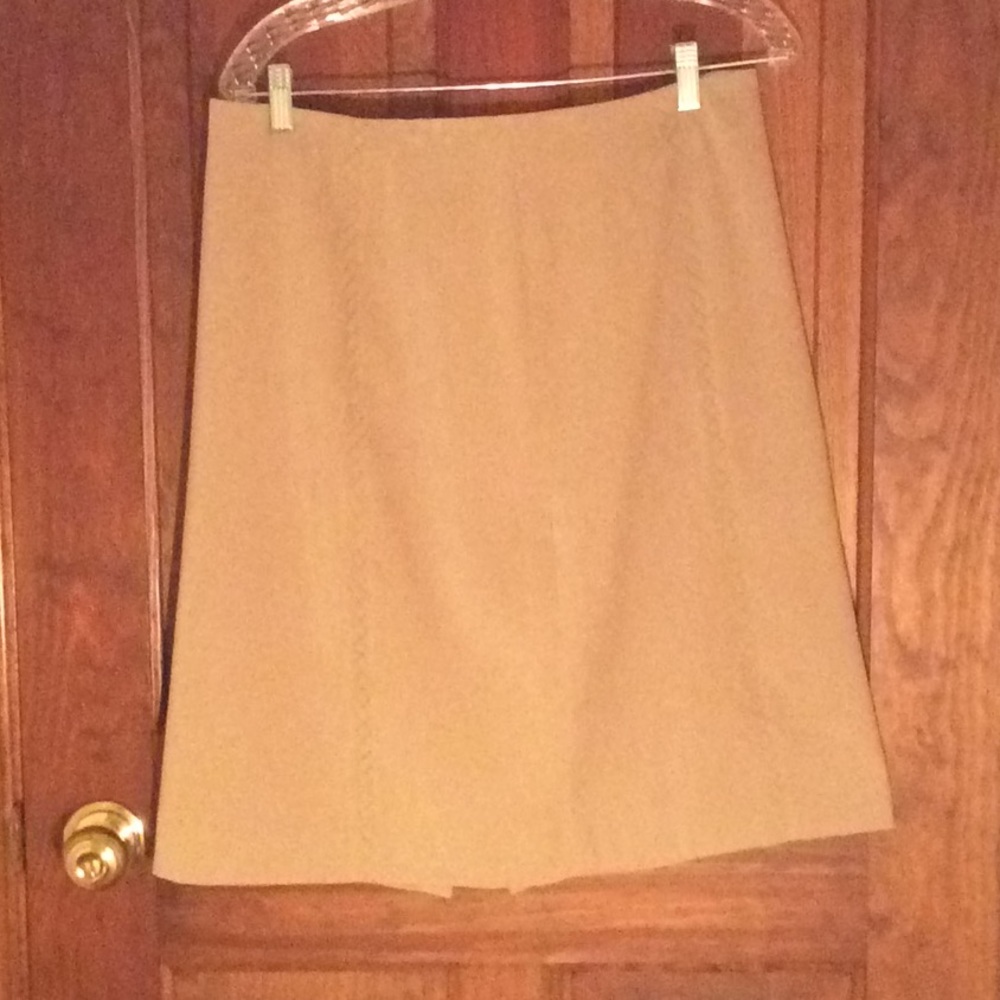Faux Suede Tan Skirt